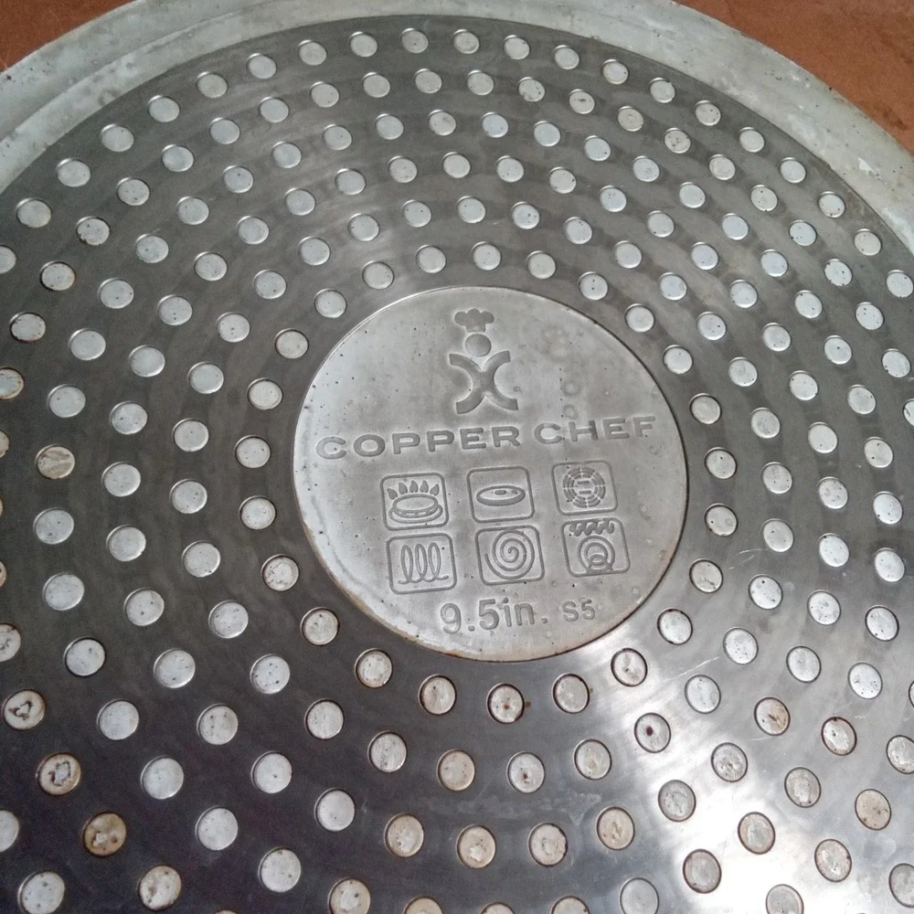 Copper Chef 9.5 Inch Square Frying Pan Non Stick Induction Skillet Cerami-Tech